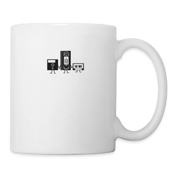 VHS Diskette Kassette - Tasse - Weiß - Rechts