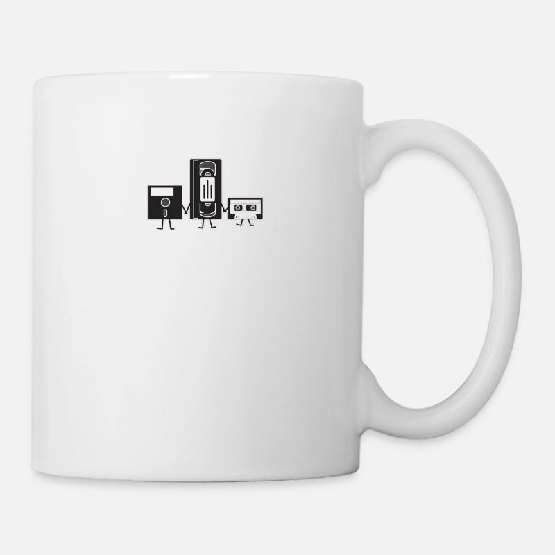 VHS floppy disk cartridge - Mug - white