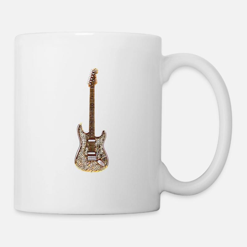 Guitare électrique - Mug blanc - blanc
