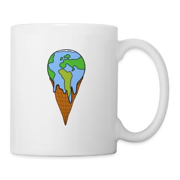 EarthCream Raising awareness of climate change - Mug - white - Right