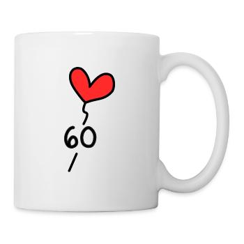 60 ANS. ANNIVERSAIRE. HAPPY BIRTHDAY. JOYEUX ANNIV - Mug blanc - blanc - Droite