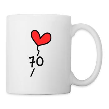 70 YEARS. 70th ANNIVERSARY. ANNIVERSARY 70 YEARS. Ann - Mug - white - Right