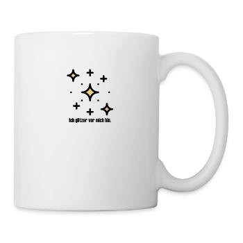 Glitzer - Tasse - Weiß - Rechts