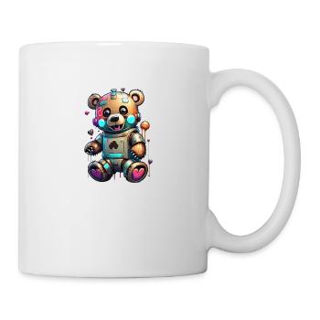 Ours robot - Mug blanc - blanc - Droite