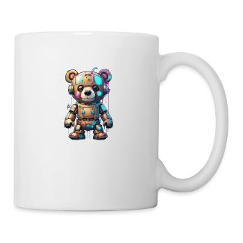 Ours robot - Mug blanc - blanc - Droite