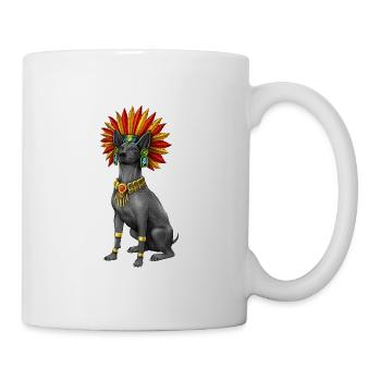 Xolo Hund Aztekischer Krieger - Tasse - Weiß - Rechts