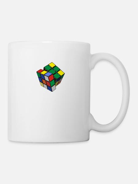 Würfel - Tasse - Weiß