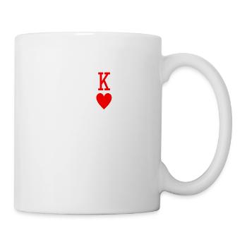 King of Hearts Small Left Side - Mug blanc - blanc - Droite