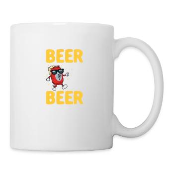 Beer Makes You Feel - Tasse - Weiß - Rechts