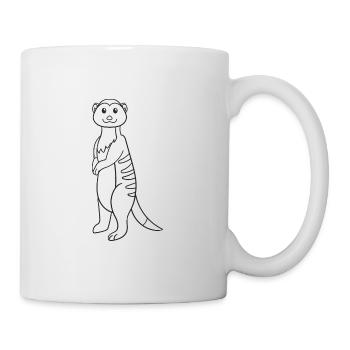 Meerkat, gift, gift idea - Mug - white - Right