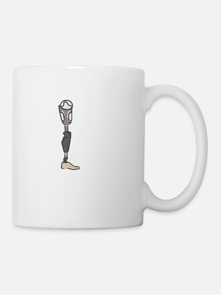 2 cool 4 legs - Tasse - Weiß