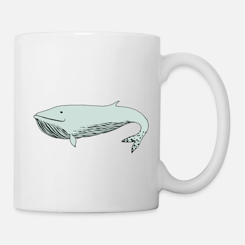 Rorqual bleu - Mug blanc - blanc