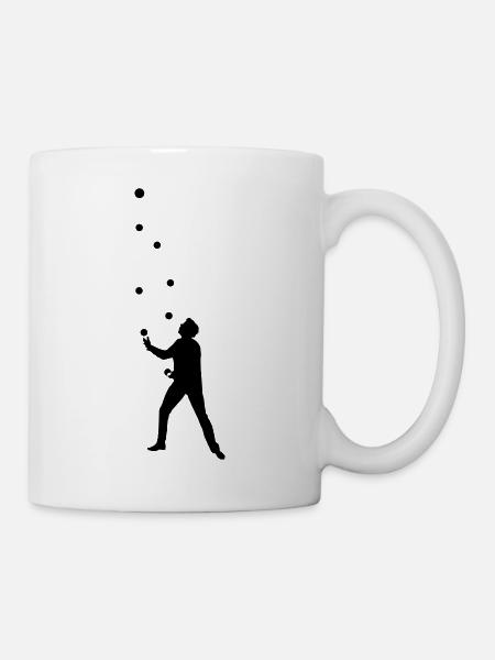 Jonglieren - Tasse - Weiß