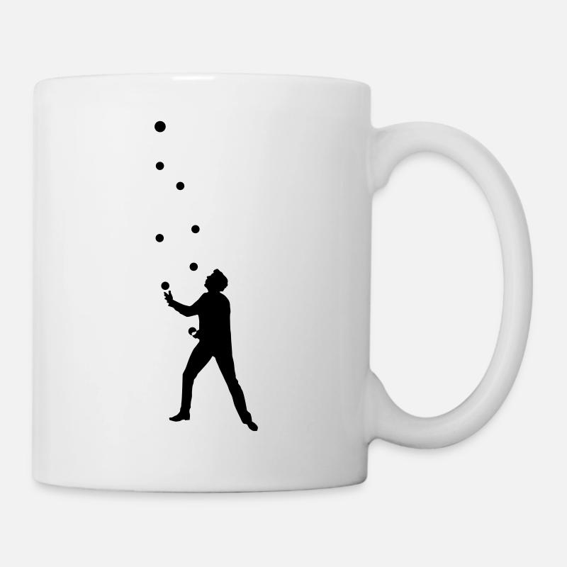 Jonglieren - Tasse - Weiß