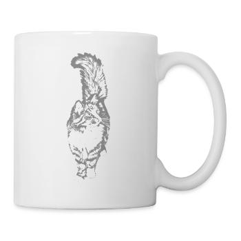 norwegische_waldkatze - Tasse - Weiß - Rechts