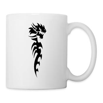 tribal dragon - Mug - white - Right