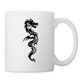 tribal dragon - Mug - white - Right