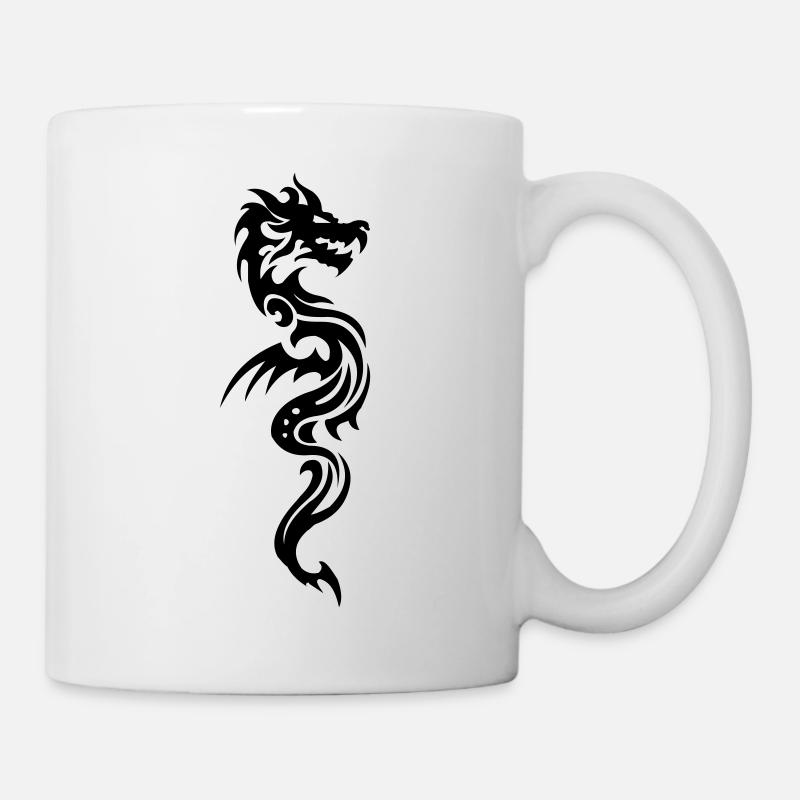 tribal dragon - Mug - white