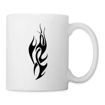 tribal flame - Tasse - Weiß - Rechts
