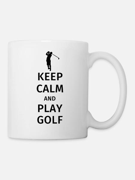 Keep Calm and Play Golf - Tasse - Weiß