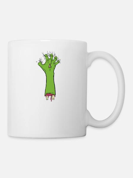 Zombie Greifer - Tasse - Weiß