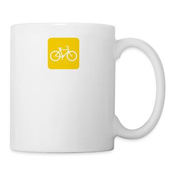 bicycle mountain bike cyclist mountain bike - Mug - white - Right