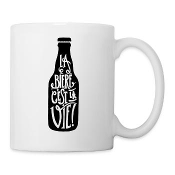 bière, la bière c'est la vie - Mug blanc - blanc - Droite