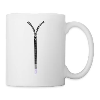 ZIP fastener - Mug - white - Right