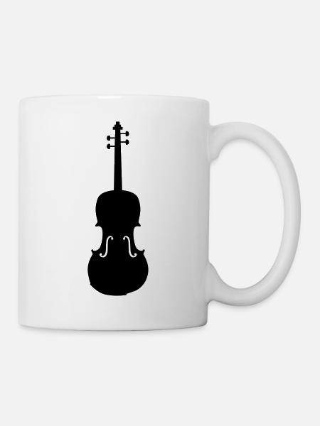 violine - Tasse - Weiß