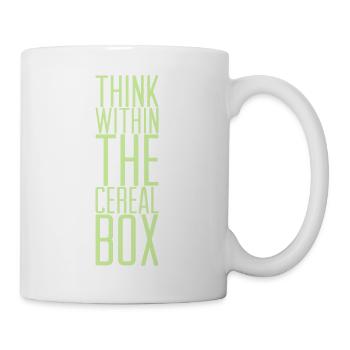 Cereal Box Geschenkidee Schriftzug lustig witzig - Tasse - Weiß - Rechts