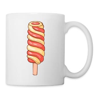 Eis Speiseeis Eiskrem Eiscreme Kugeleis Eisbecher - Tasse - Weiß - Rechts