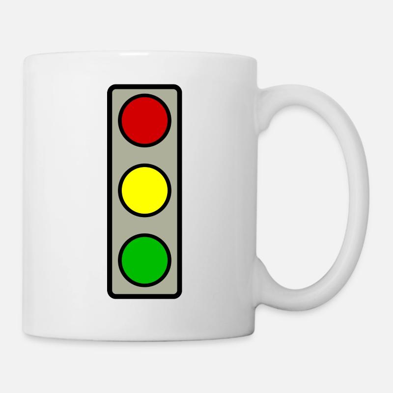 traffic light - Mug - white