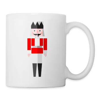 Noël- Noël Casse-Noisette Rouge by Cultform - Mug blanc - blanc - Droite