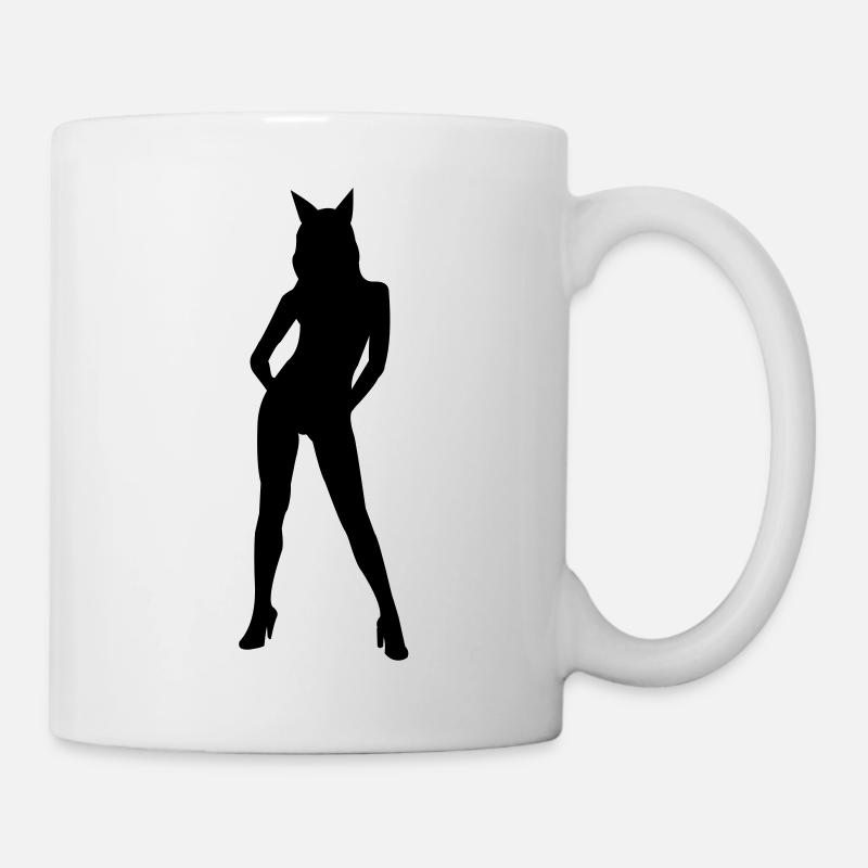 Woman as a devil - Mug - white