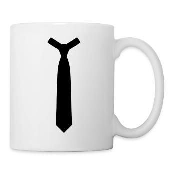 Krawatte - Tasse - Weiß - Rechts