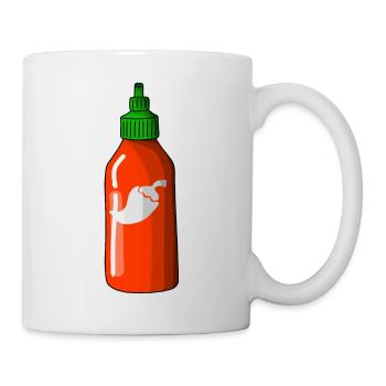 Sauce piment fort Asia Sriracha Jalapeno Rouge - Mug blanc - blanc - Droite