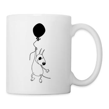Bully mit Luftballon - Tasse - Weiß - Rechts