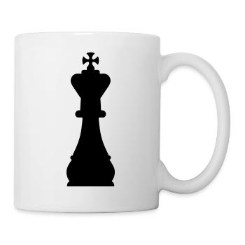 roi jeu d' échecs - Mug blanc - blanc - Droite