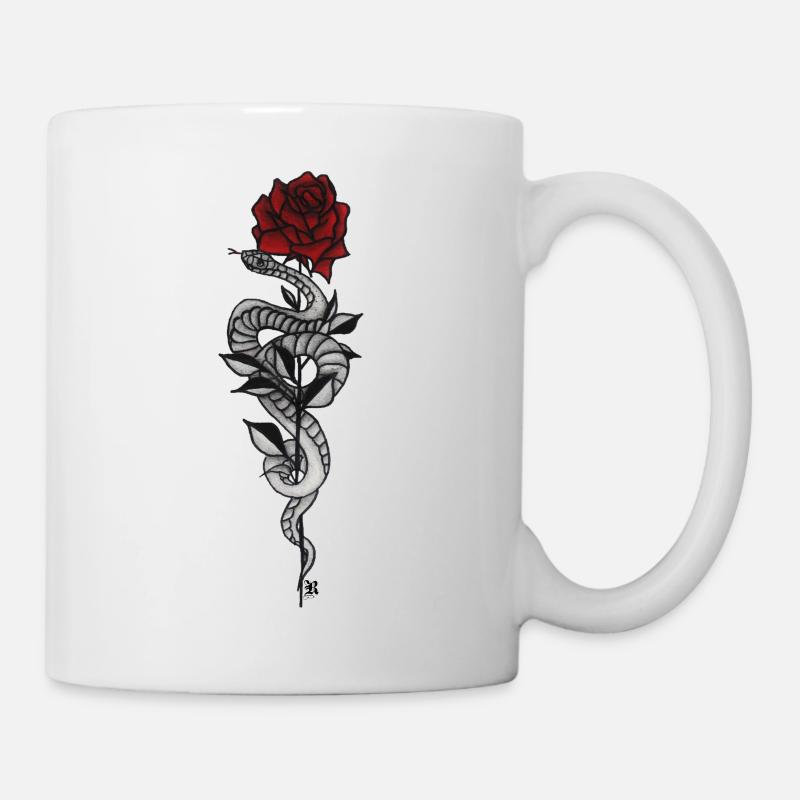 Flowered Snake - Mug - white
