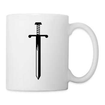 Schwert - Tasse - Weiß - Rechts