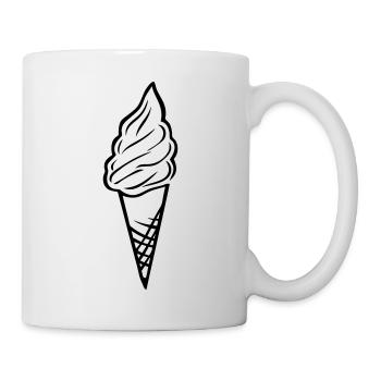 glace ice cream cornet 1 - Mug blanc - blanc - Droite