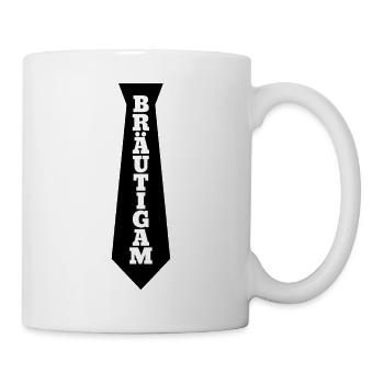 Groom tie for the bachelor party - Mug - white - Right