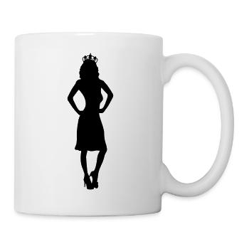 princess silhouette - Tasse - Weiß - Rechts