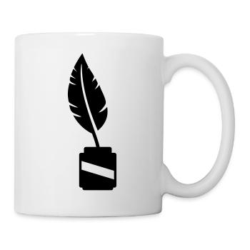Stylo dans l'encrier - Mug blanc - blanc - Droite