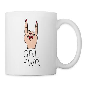 Girl Power Hand - Mug blanc - blanc - Droite