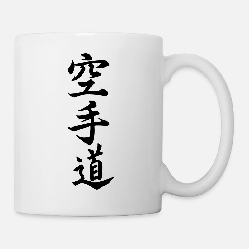 Karaté do en écriture kanji japonaise - Mug blanc - blanc
