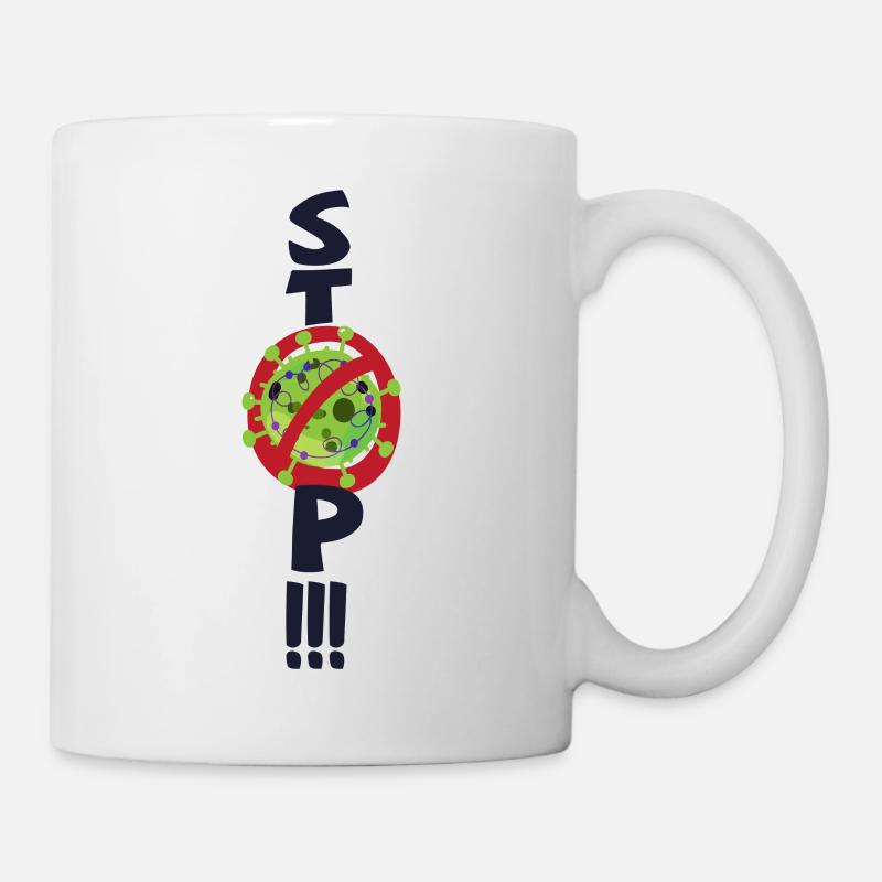 stop the virus - Mug - white