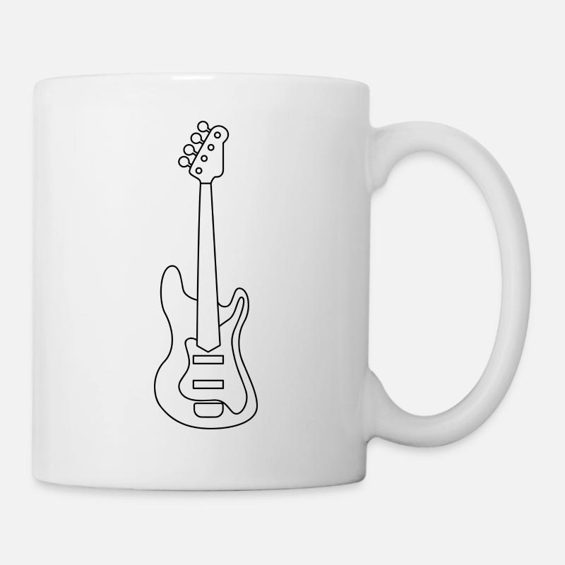 Bass Guitar - Mug - white