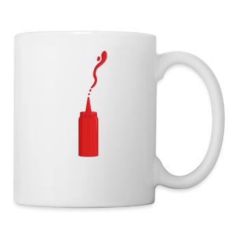 envoyer la sauce ketchup - Mug blanc - blanc - Droite