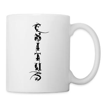 Exitus vertikal für die schwarze Gothic Szene - Tasse - Weiß - Rechts